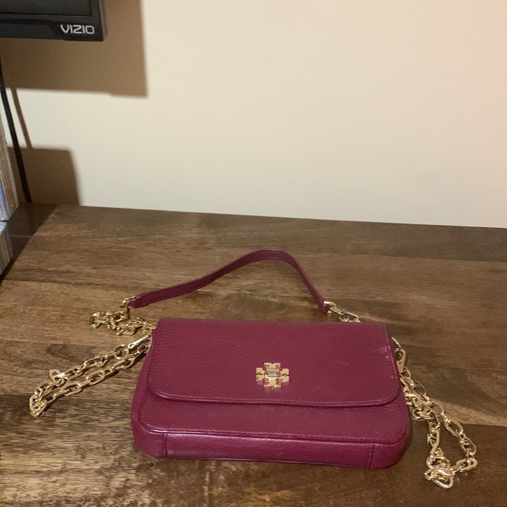 Tory Burch deep red crossbody